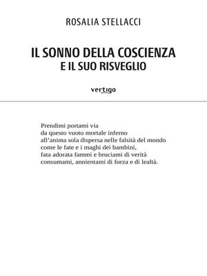 cover image of Il sonno della coscienza e il suo risveglio